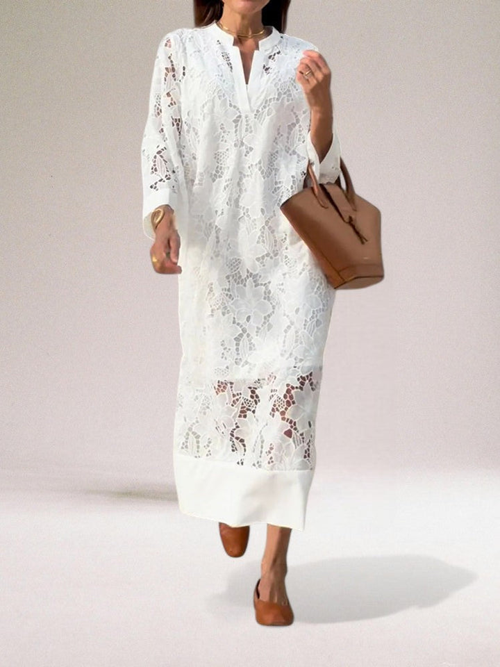 ADALYNN - ELEGANT LACE MAXI DRESS