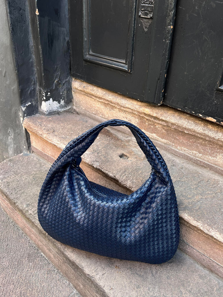 BIANCA - WOVEN LEATHER TOTE BAG