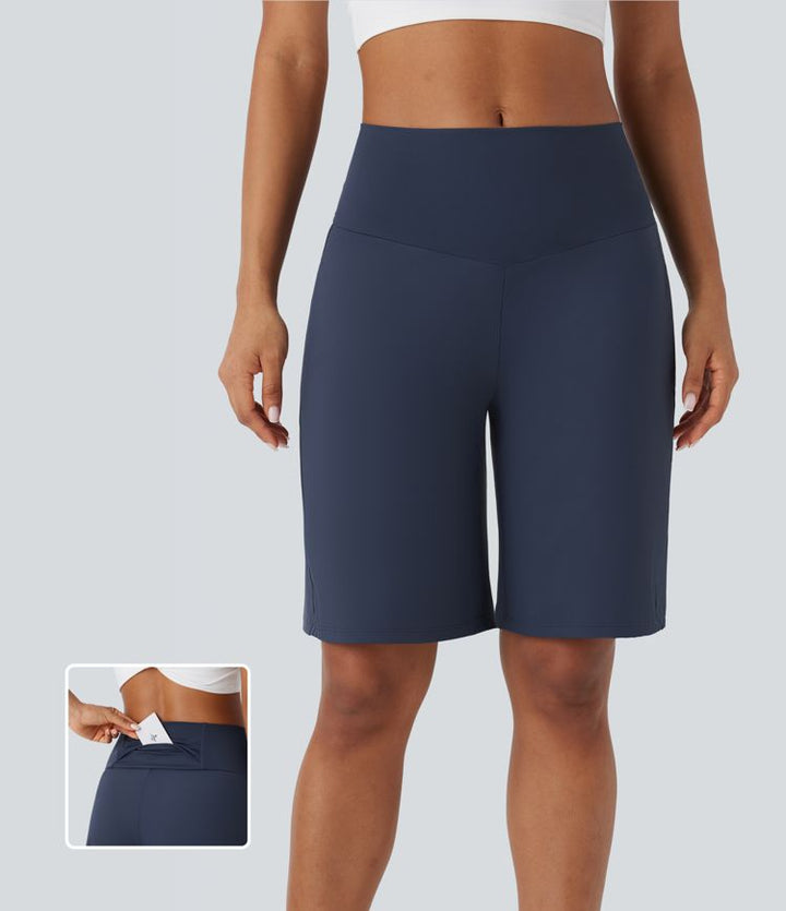 BAYLIN - ULTRA-HIGH WAIST ACTIVE SHORTS WITH POCKETS