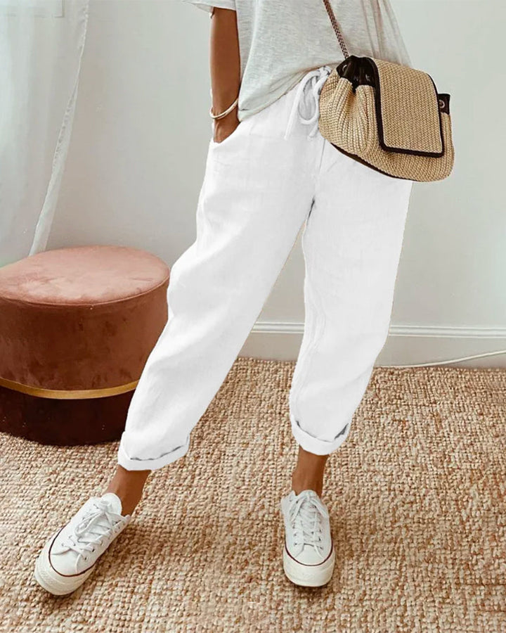 Ely | Anti Sweat Luxe Linen Pants