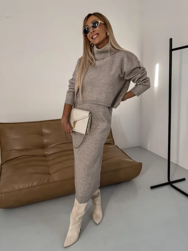 BARBARA - MIDI DRESS AND SWEATER SET