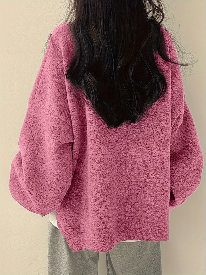 VELLA - WEEKEND VIBE CASUAL KNIT PULLOVER