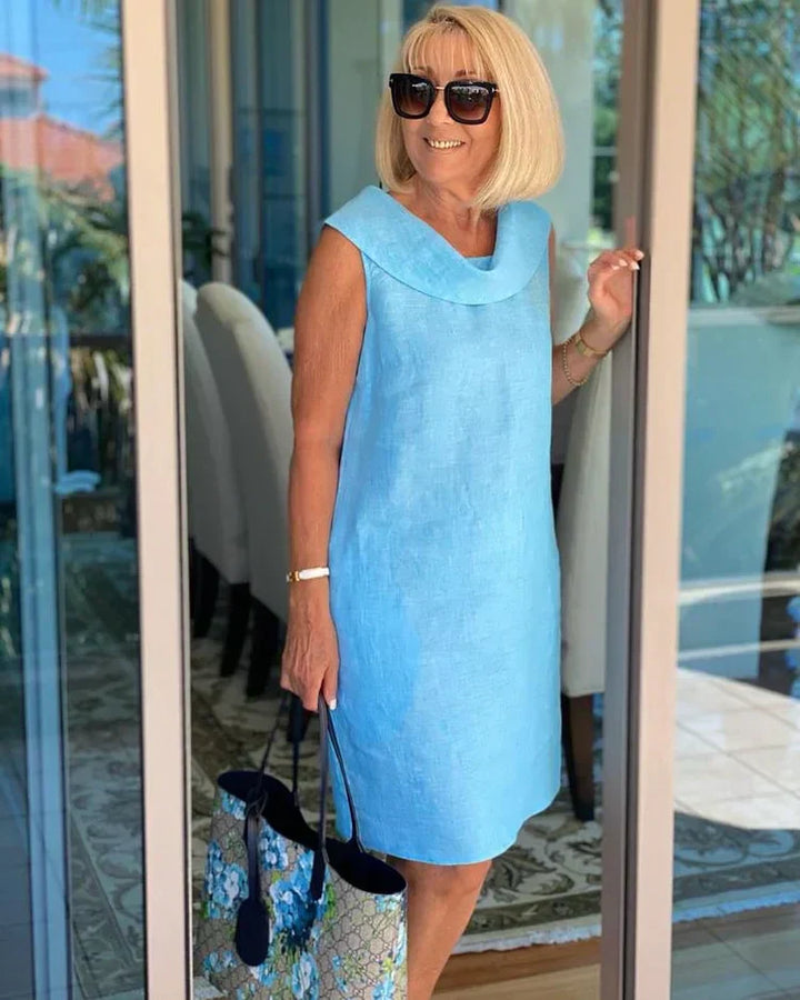 Perla™ - SLEEVELESS SHEATH DRESS WITH ROUND NECKLINE