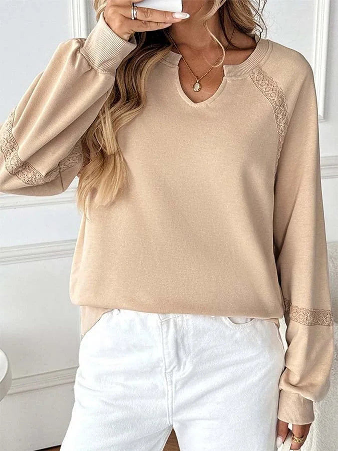 Sam | Women's Casual Loose Lace Patchwork Sweatshirt
