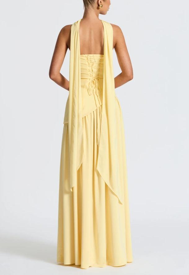 ESTELLE - SEXY STRAPLESS SLIT DRESS