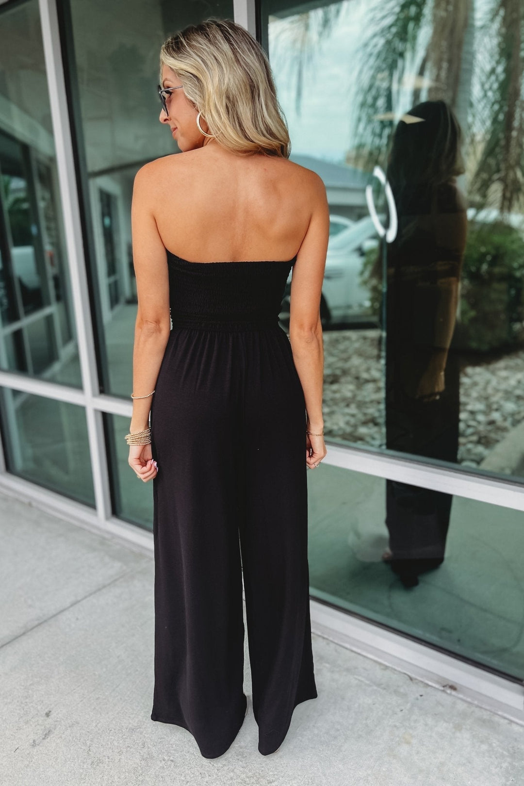DESTINY - EFFORTLESS STYLE SMOCKED JUMPSUIT