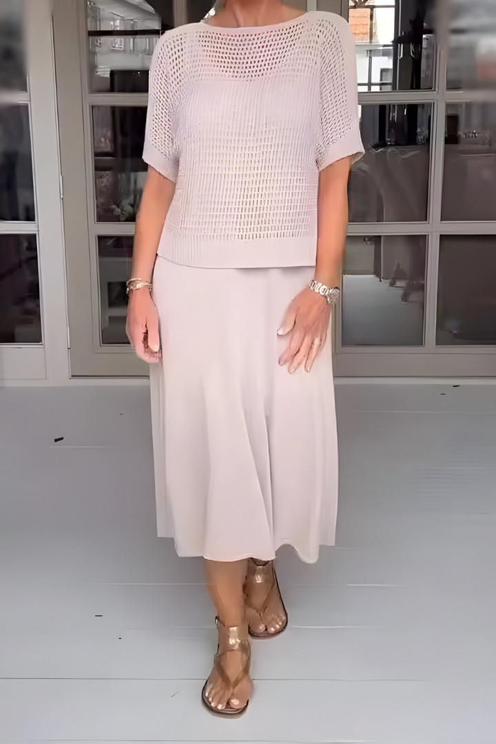KEANNA - SUNLIT KNIT SUMMER DRESS