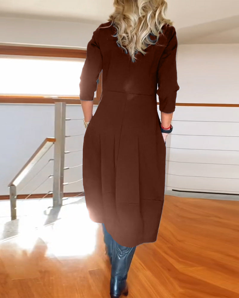 CARLENE - SOPHISTICATED SLIMMING EFFECT DRESS