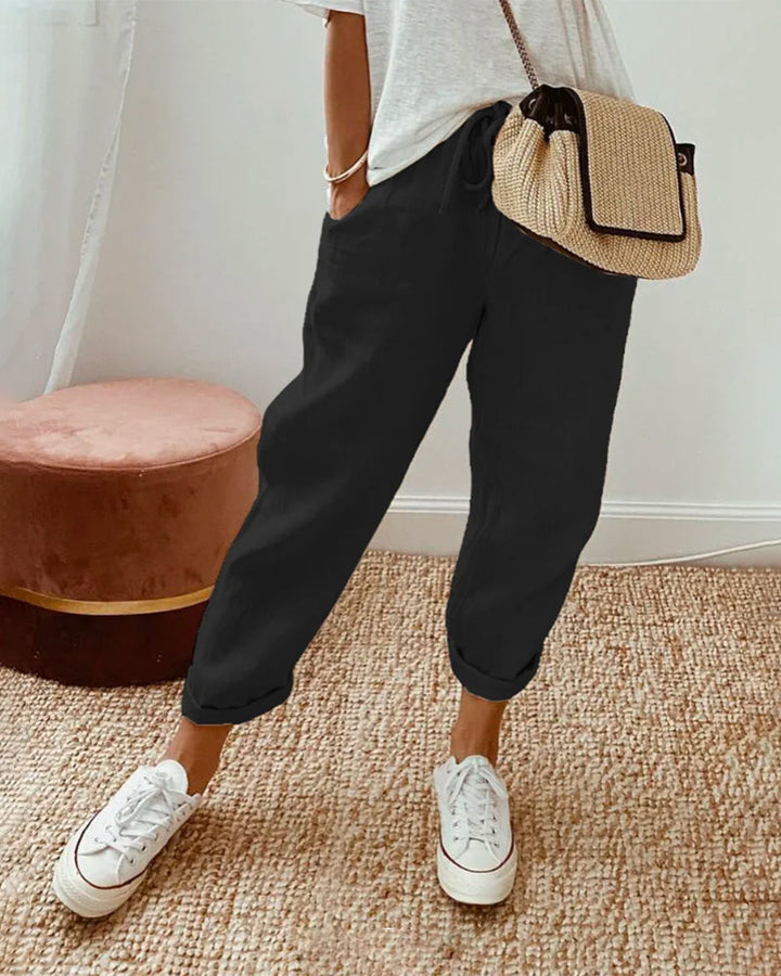 Ely | Anti Sweat Luxe Linen Pants