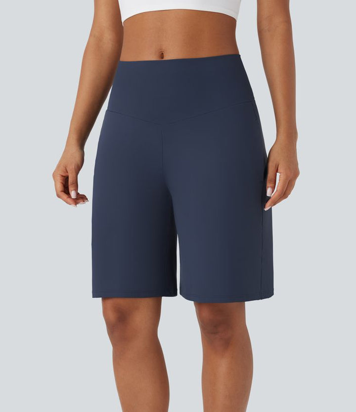 BAYLIN - ULTRA-HIGH WAIST ACTIVE SHORTS WITH POCKETS