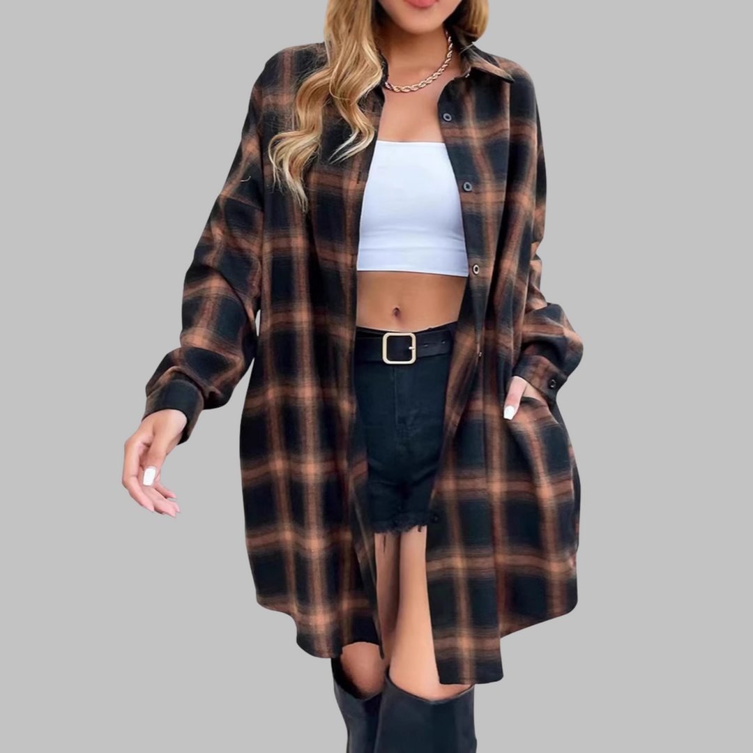 JANAYA - THE CHIC CHECKED WRAP