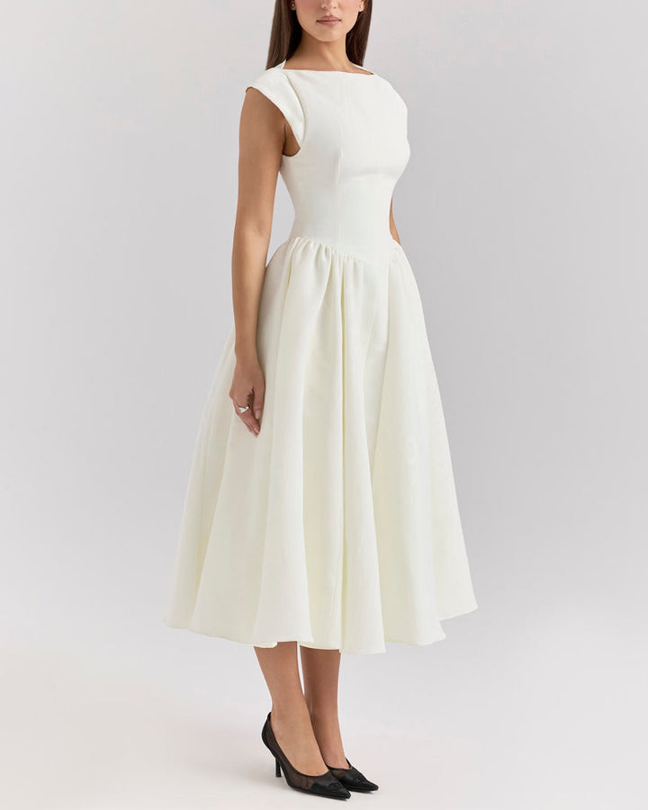 SHERYL - CLASSY SOLID COLOR FASHION DRESS