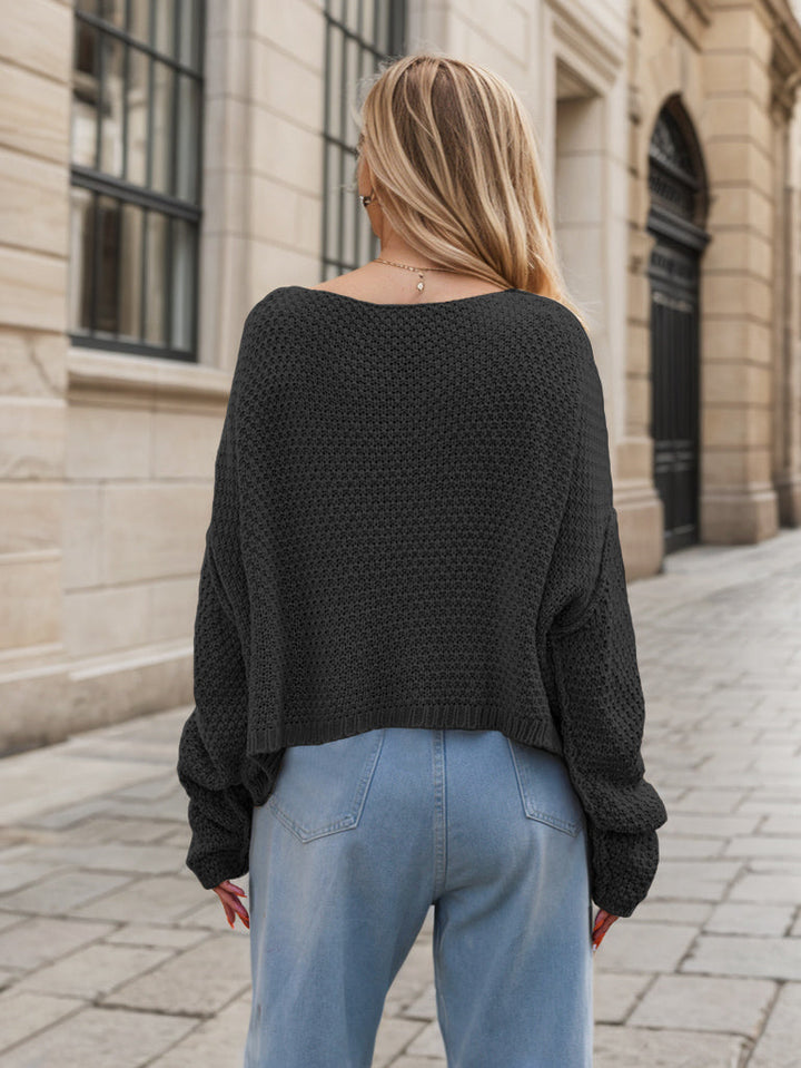 Ruth | Dropped Shoulder Long Sleeve Sweater