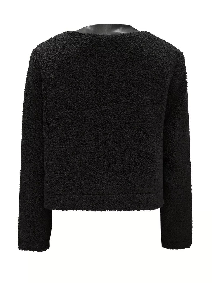 Amanda | Teddy Bear Button Up Jacket