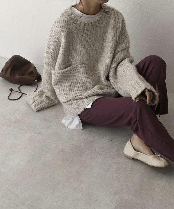 GRACE - SLOUCHY POCKET SWEATER