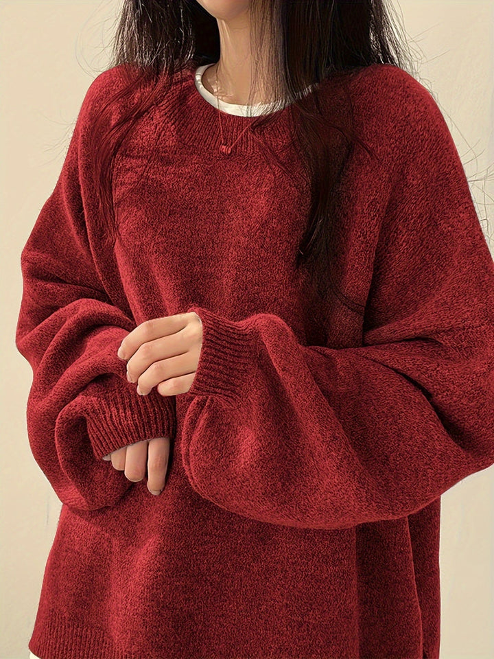 VELLA - WEEKEND VIBE CASUAL KNIT PULLOVER