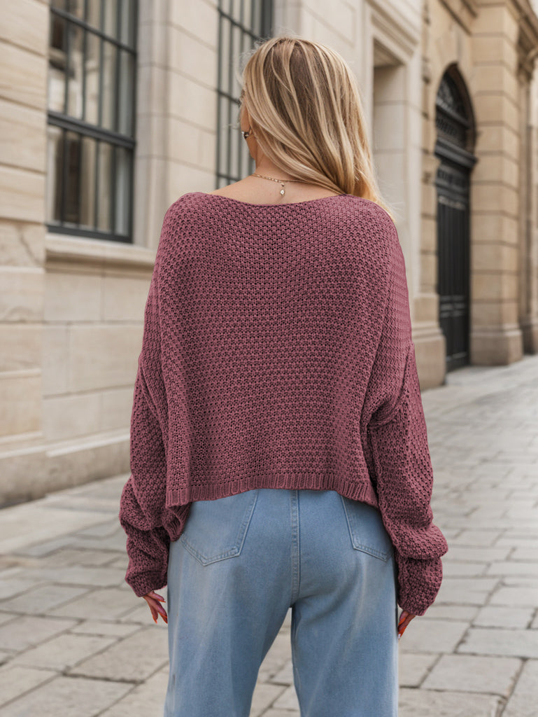 Ruth | Dropped Shoulder Long Sleeve Sweater