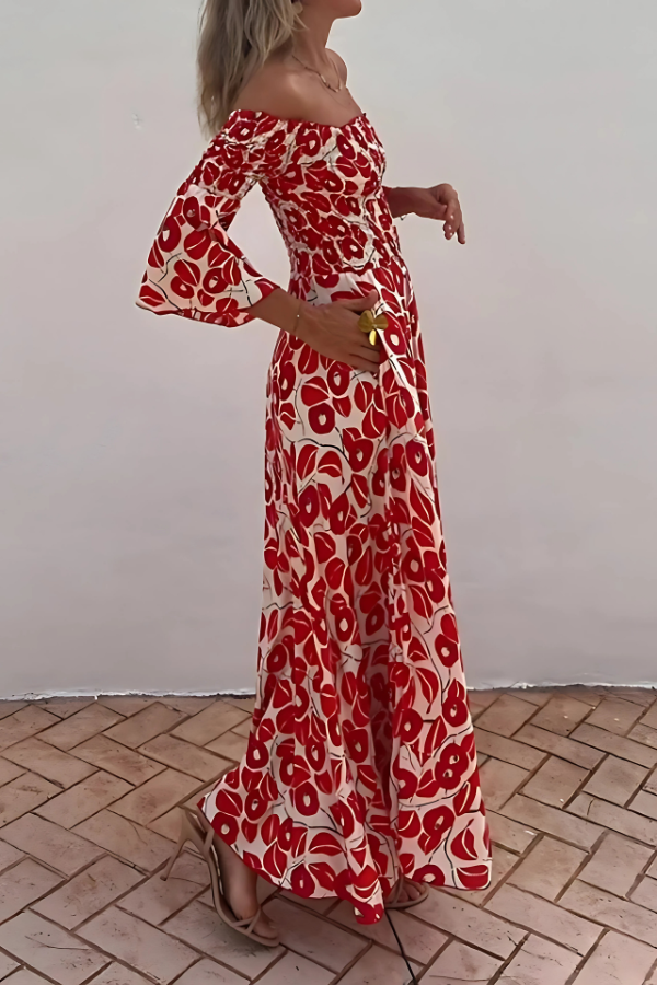 SAIGE - ELEGANT BLOOM FLORAL SPRING DRESS