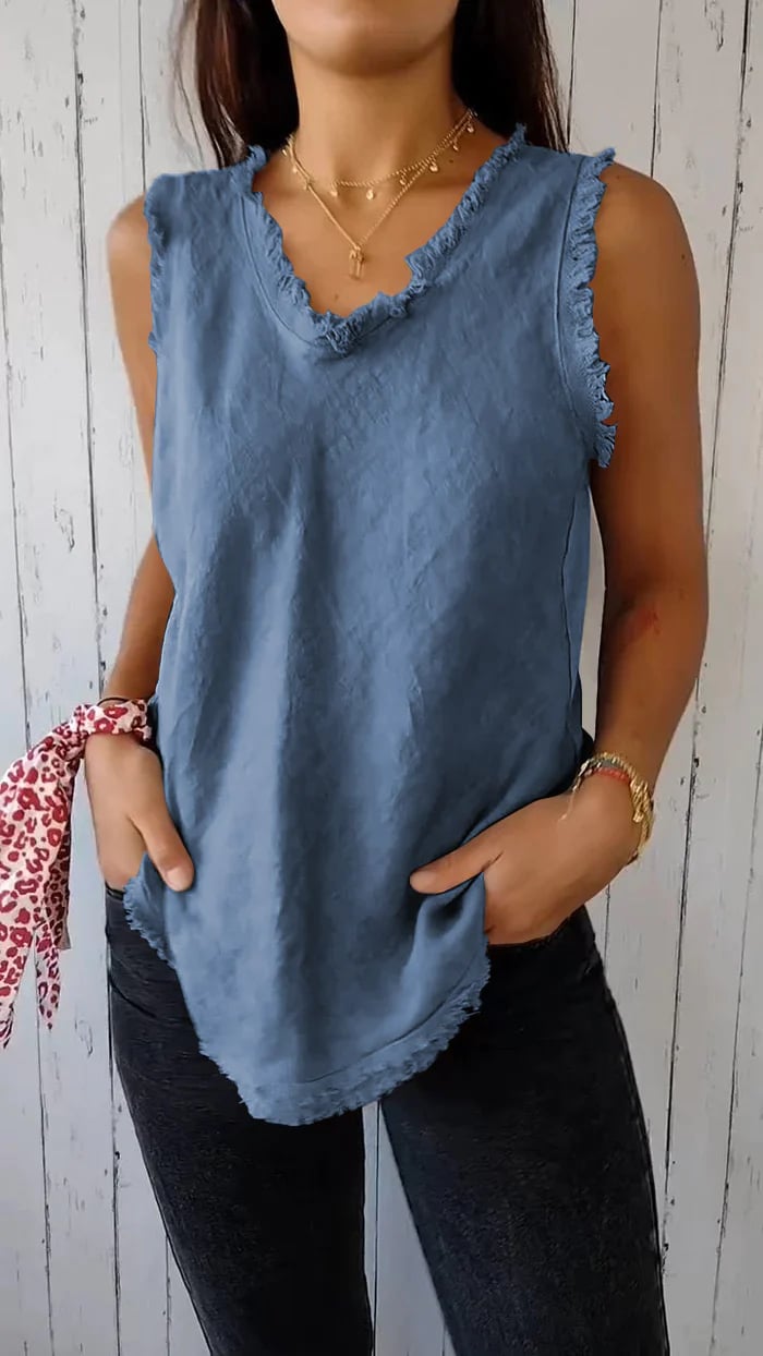 LEXIE - V-NECK SLEEVELESS TOP