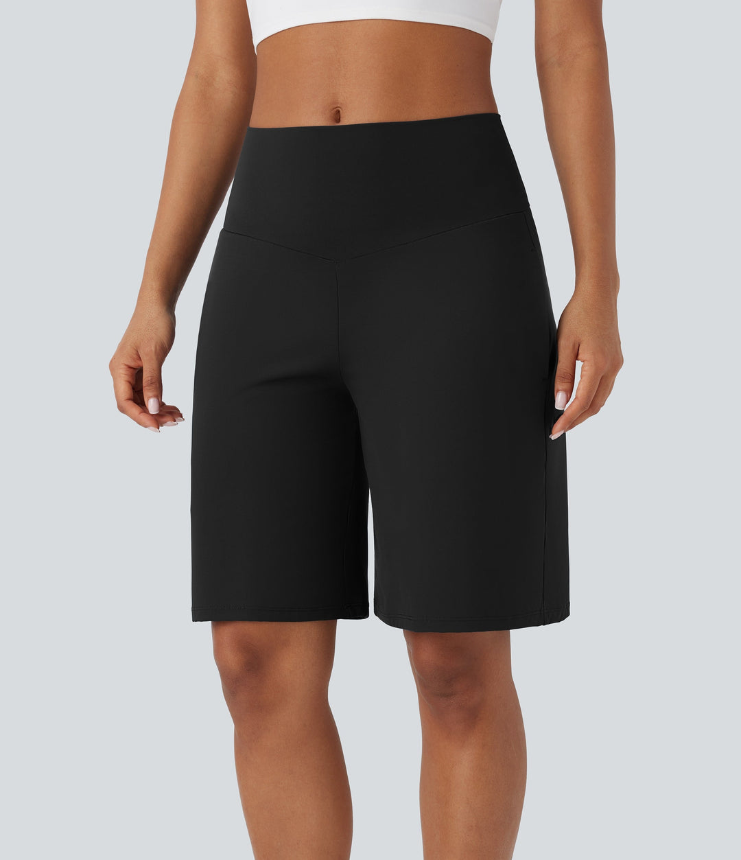 BAYLIN - ULTRA-HIGH WAIST ACTIVE SHORTS WITH POCKETS