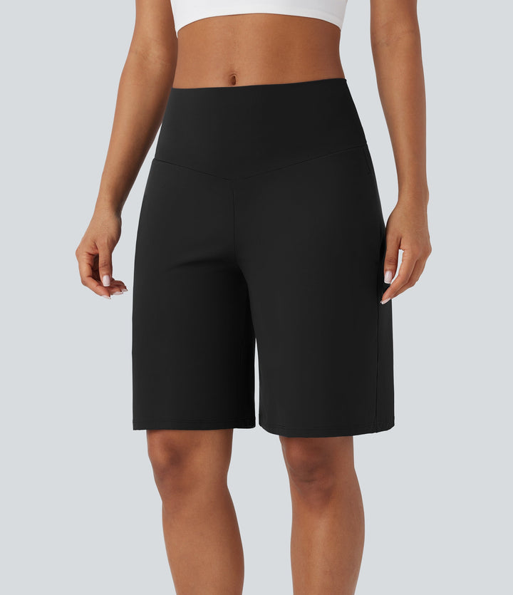 BAYLIN - ULTRA-HIGH WAIST ACTIVE SHORTS WITH POCKETS