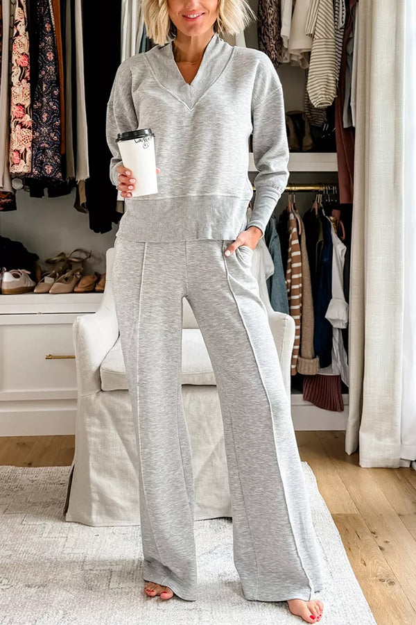 LILA - V-NECK COMFY LOUNGE SET