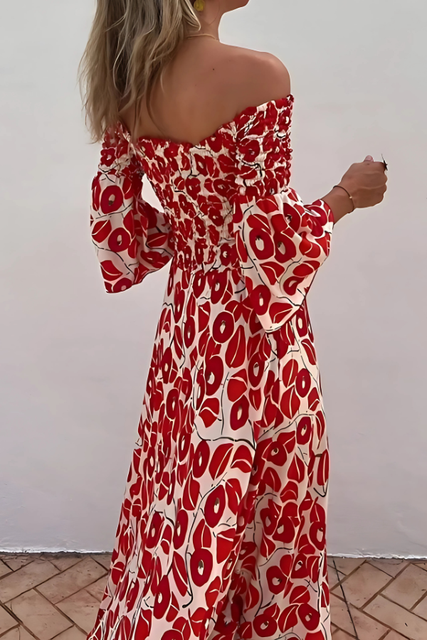 SAIGE - ELEGANT BLOOM FLORAL SPRING DRESS