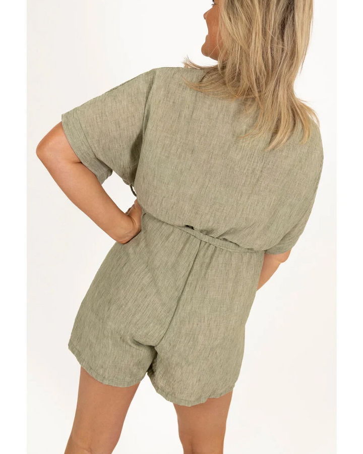 CHARICE - SUMMER ESCAPE LINEN ROMPER