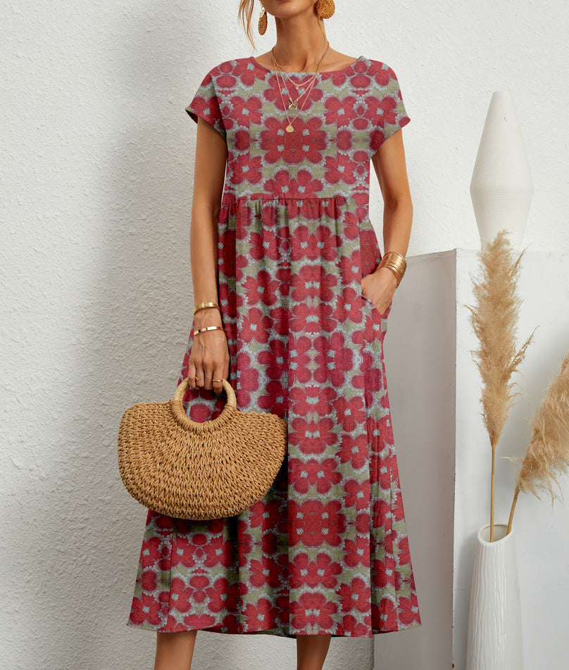 DEE - FEMININE FLORAL MIDI DRESS