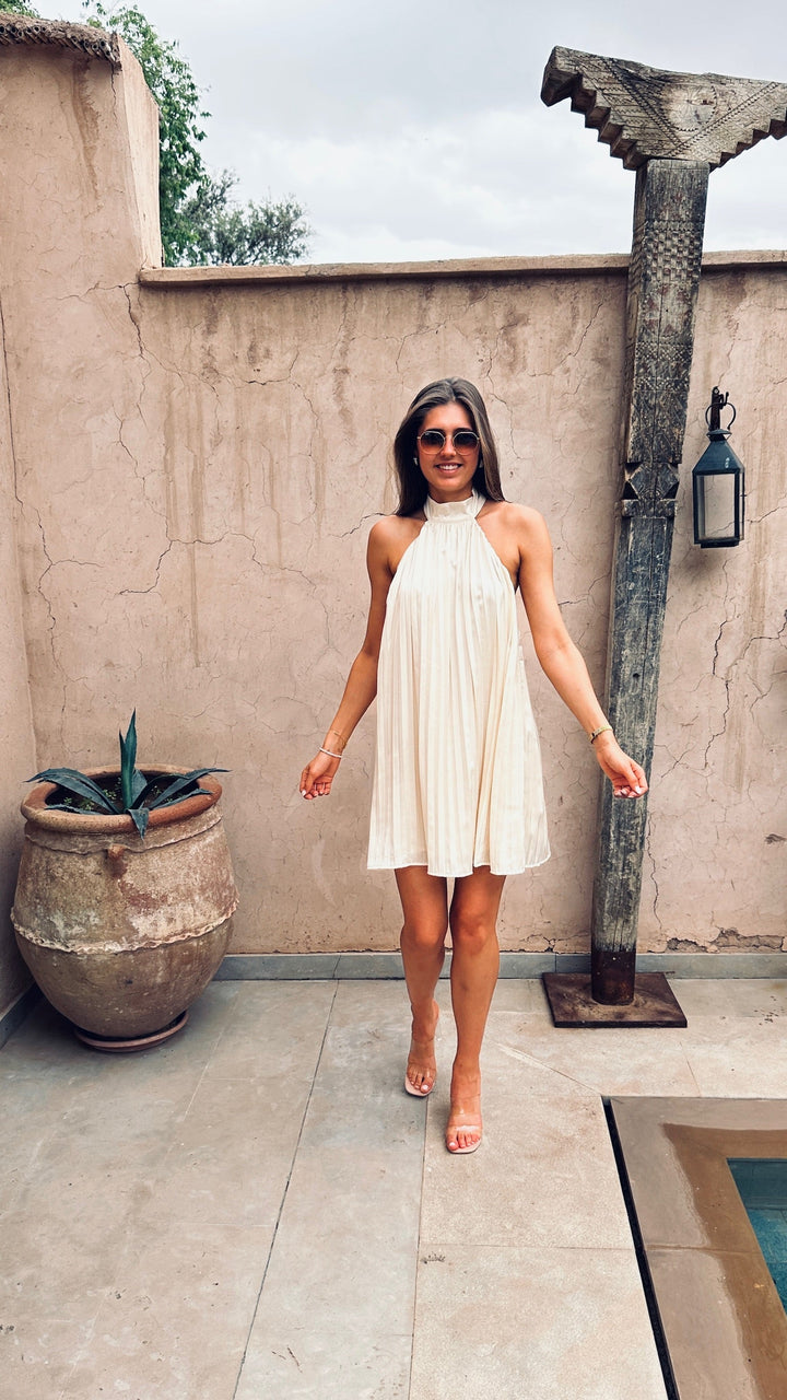LORIN - SUNKISSED HALTER CUT DRESS