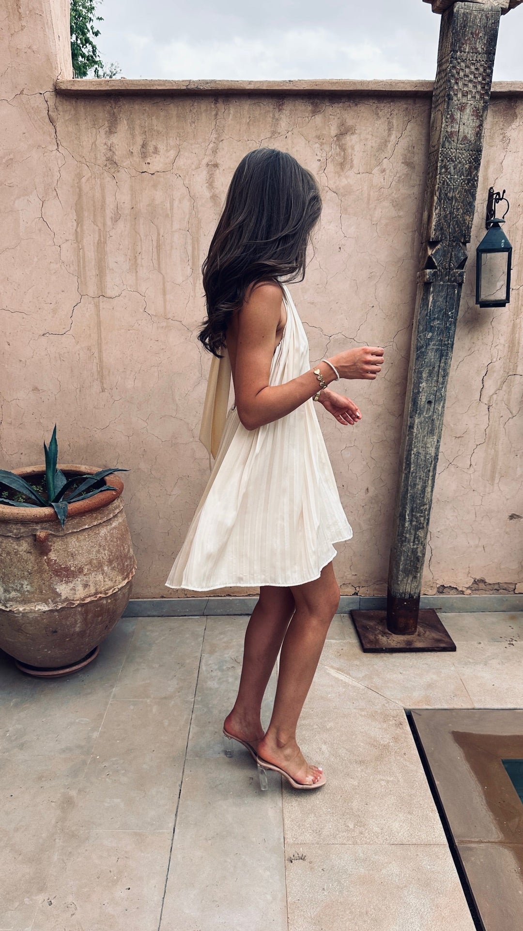 LORIN - SUNKISSED HALTER CUT DRESS