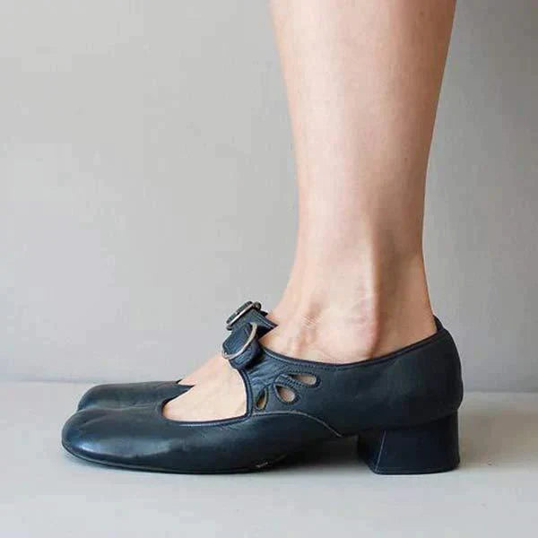 SHELLEY - LEATHER ORTHO BUCKLE SHOES