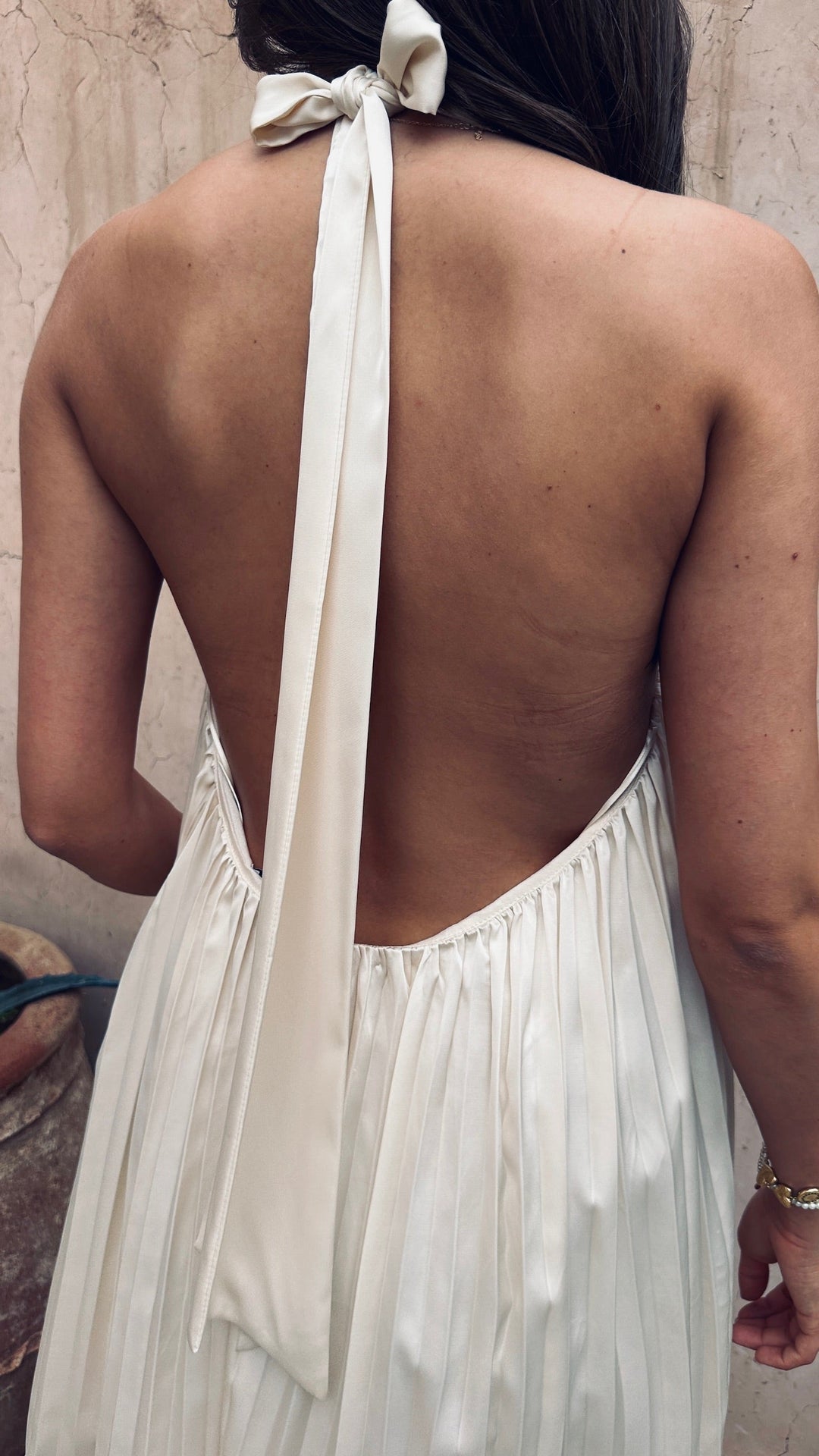 LORIN - SUNKISSED HALTER CUT DRESS