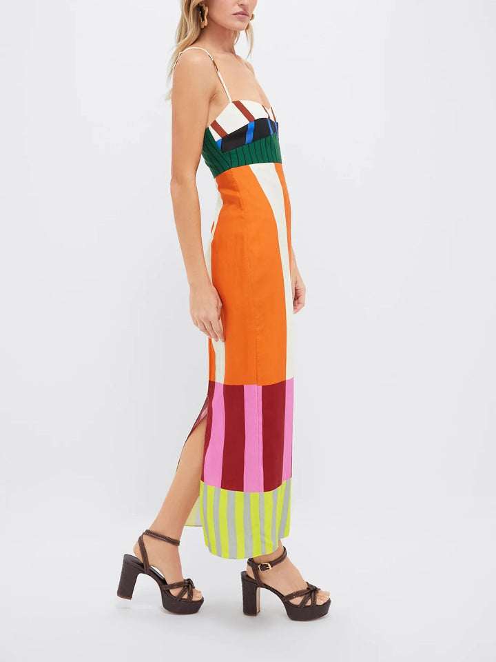 JULIETA - SIENNA BLOOM TIERED BOHO MAXI DRESS