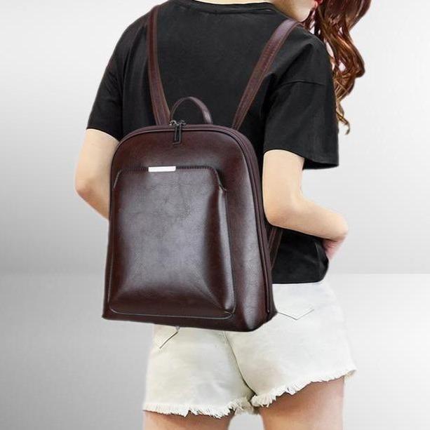 ALICE - VINTAGE DOUBLE-ZIP LEATHER BAG