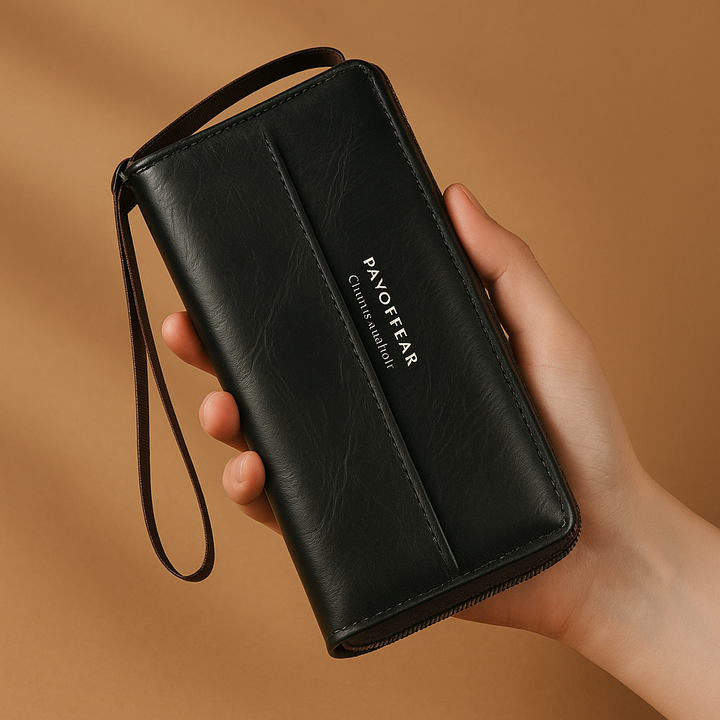 Briony - Multi-Functional PU Leather Zipper Clutch