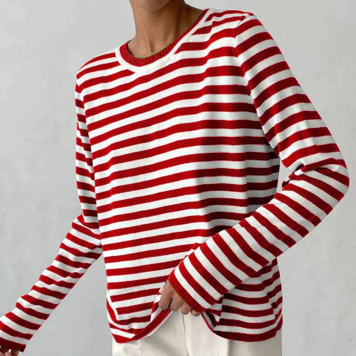 VALENTINA - TRENDY PINSTRIPE SHIRT