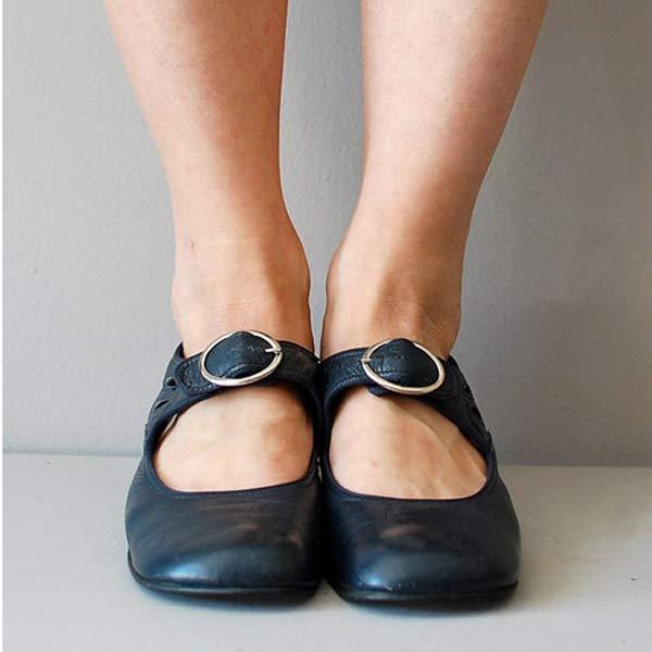 SHELLEY - LEATHER ORTHO BUCKLE SHOES