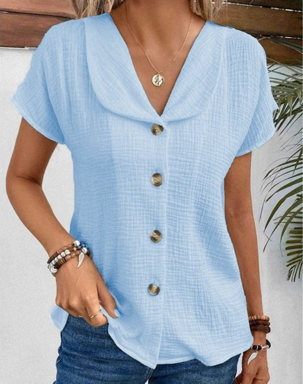 AEOLA - SMART COLLAR NECK TOP