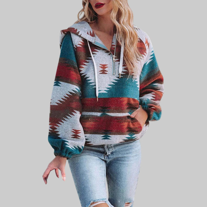 Robin | Comfy Oversized Zip Up Long Sleeve Hoodie Sweatshirt