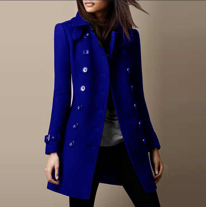 CAROLYN - LAPEL DOUBLE-BREASTED COAT