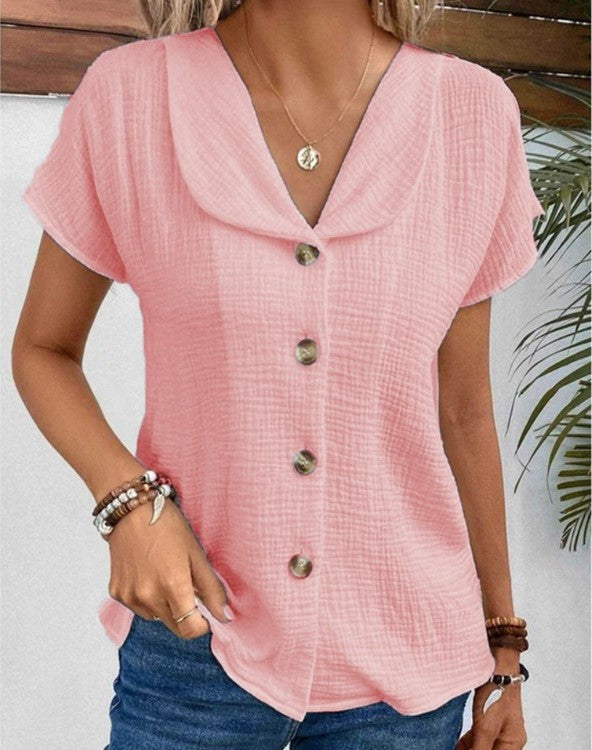 AEOLA - SMART COLLAR NECK TOP