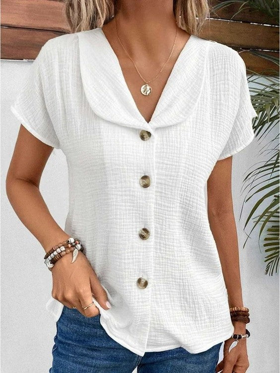 AEOLA - SMART COLLAR NECK TOP
