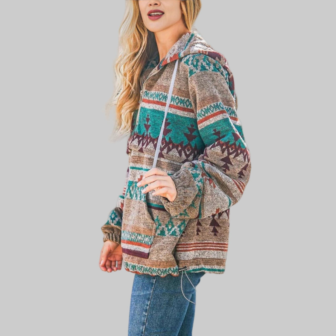 Robin | Comfy Oversized Zip Up Long Sleeve Hoodie Sweatshirt