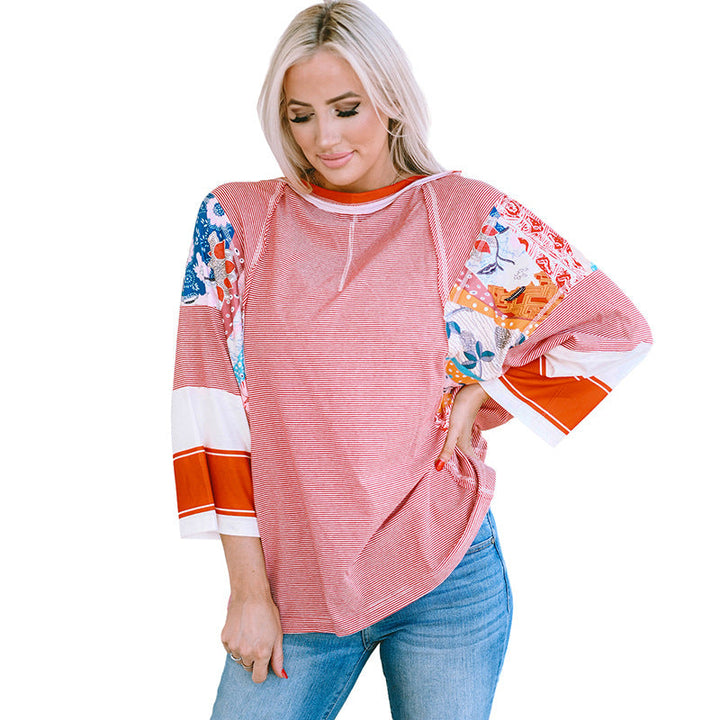 CARISSA – ARTISAN BATWING PATCHWORK BLOUSE
