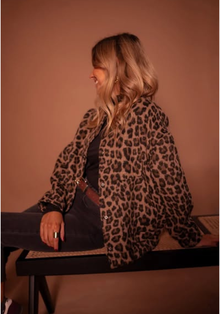 WINSLET - LEOPARD BOMBER JACKET