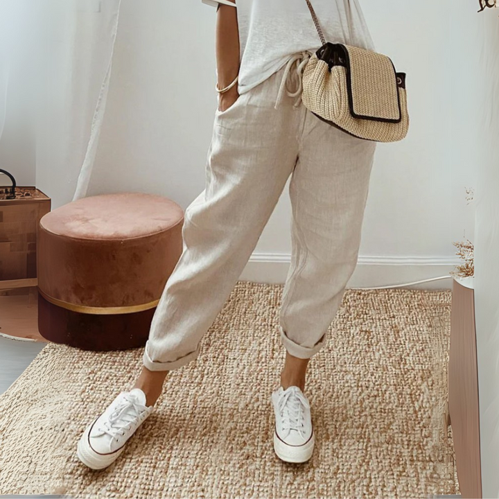 Ely | Anti Sweat Luxe Linen Pants