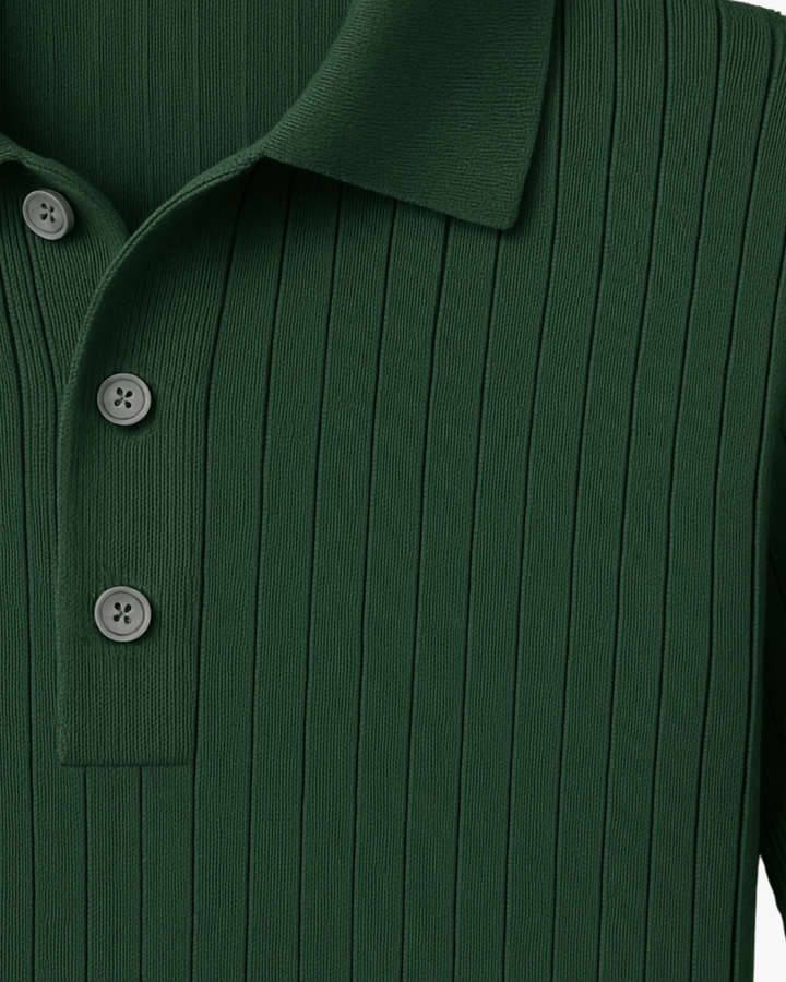 DEVIN - BREATHABLE COTTON KNIT POLO SHIRT