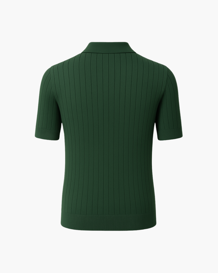 DEVIN - BREATHABLE COTTON KNIT POLO SHIRT