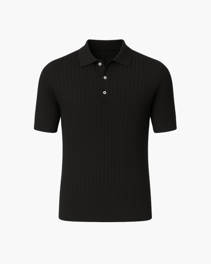 DEVIN - BREATHABLE COTTON KNIT POLO SHIRT